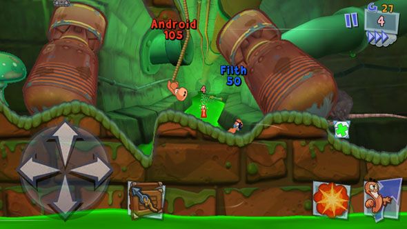 Worms 3: наконец, правильная игра Worms для iPhone и iPad ниндзя веревки