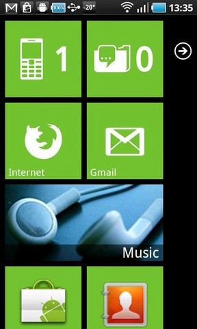 превратить телефон Android в Windows 7 телефон