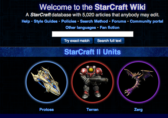 сайт Starcraft II