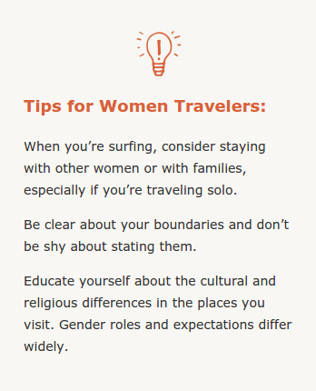 Советы для женщин-путешественников