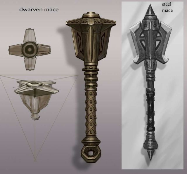 Skyrim Weapon Concept Art