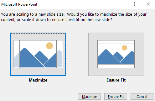 Как изменить размер слайдов в PowerPoint
