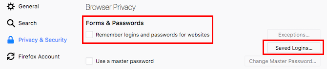 Осторожно: прекратите использование автозаполнения в настройках автозаполнения менеджера паролей Firefox