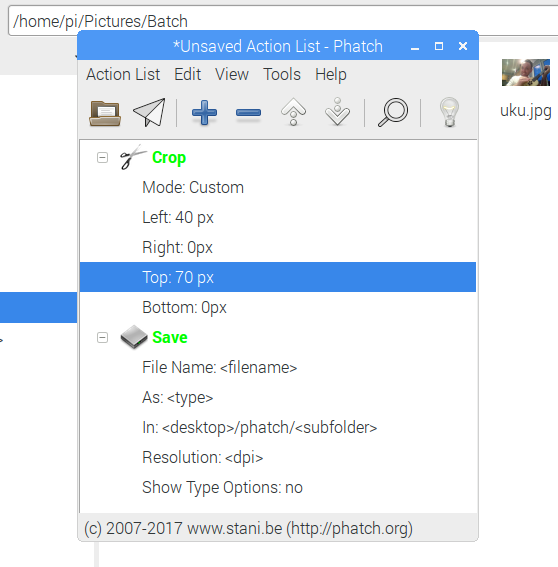 Как легко обрезать и изменять размер изображений в Linux muo creative linux croptools phatch