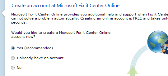 Microsoft Fix It Center предлагает быстрое и оперативное устранение неполадок в Интернете