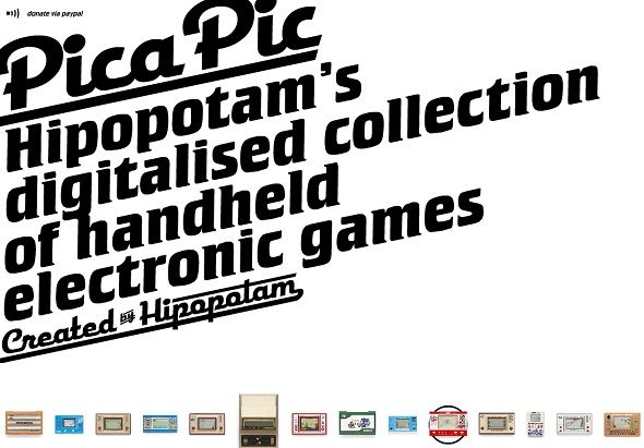 Pica Pic выводит на сайт классические портативные электронные игры pica pic