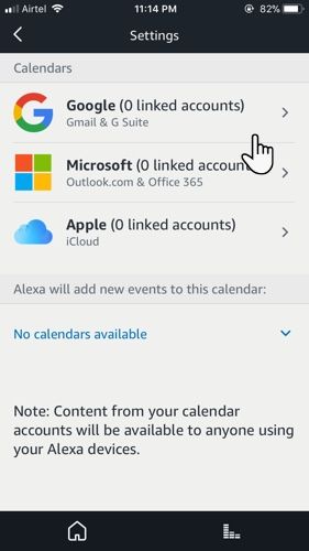 Amazon Alexa Calendar Calendar Ссылка