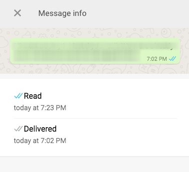 Как узнать точное время чтения сообщения WhatsApp WhatsApp2