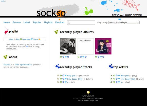 sockso - медиа-сервер linux