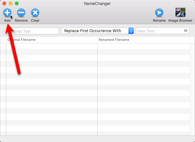 нажмите добавить в namechanger mac