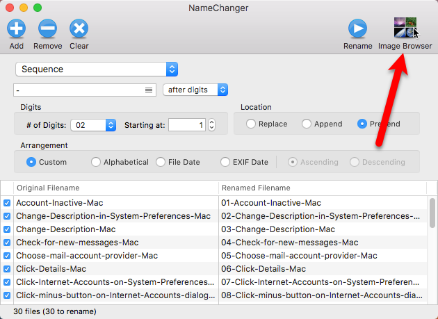 щелкните по изображению браузера namechanger mac