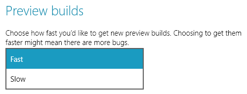 Windows 10 Preview строит быстро и медленно