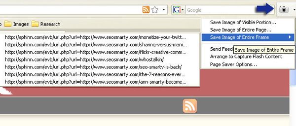 Page Saver - полный скриншот страницы Firefox