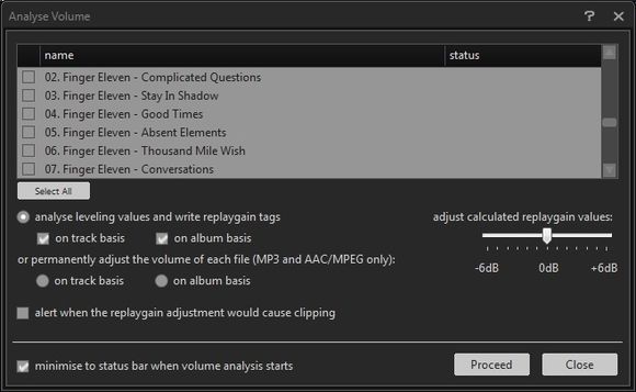 MusicBee: ваш мощный, но простой, многофункциональный музыкальный менеджер [Windows] MusicBee Analyze Volume