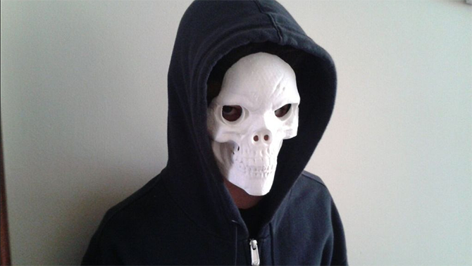 маска для черепа 3d print