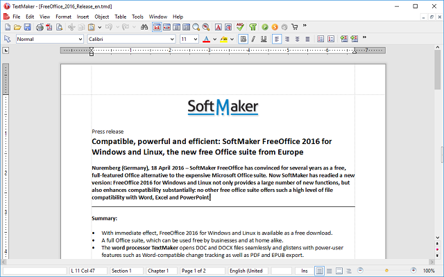 альтернативы Microsoft Office - SoftMaker Office