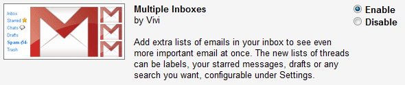 включить несколько почтовых ящиков функцию Gmail Labs