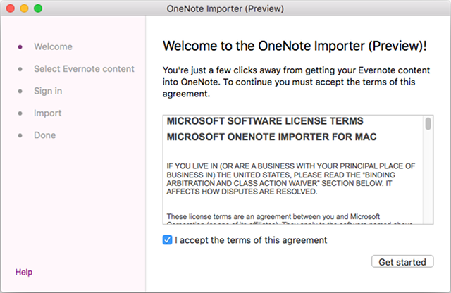 OneNote-импортер-Mac-1 шаг