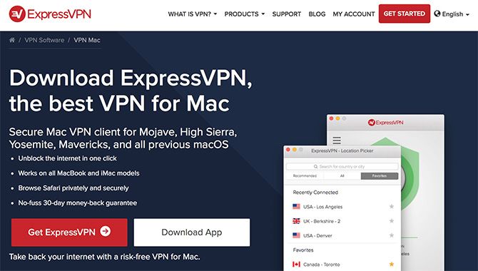 Скачать Express VPN для Mac