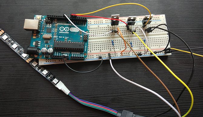 Arduino МОП-транзисторы на макете