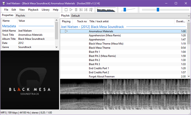 5 лучших бесплатных музыкальных плееров для Windows windows music player foobar2000