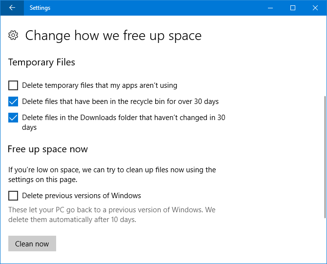 9 новых функций настроек в Windows 10 Fall Creators Обновление хранилища