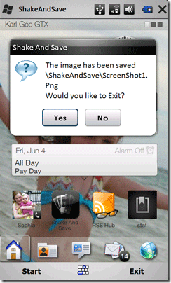 скриншоты на Windows Mobile