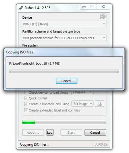 Руфус - Копирование файлов ISO на USB