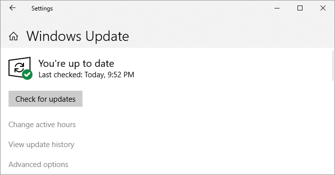 Windows 10 Проверка обновлений