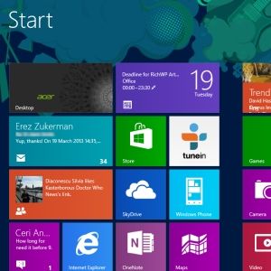 начальный экран Windows 8
