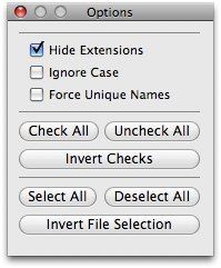 Пакетное переименование файлов легко - стиль Mac (только для Mac) 03 варианта