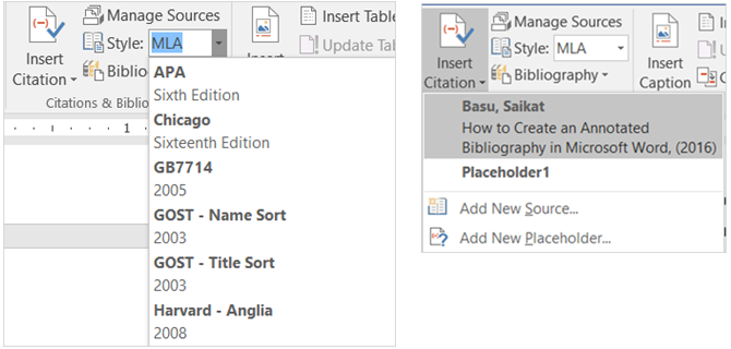 Простое руководство по вкладке Microsoft Word References MSWord BibliographyStyleSource