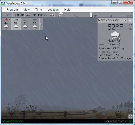 YoWIndow - действительно классное приложение погоды с виртуальным отображением погоды yowindow5