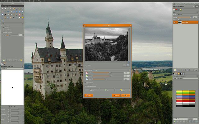 Linux-Photoshop-альтернатива-каркасная
