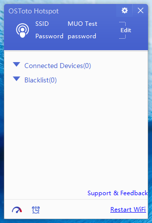 OSToto WiFi Hotspot для Windows 10