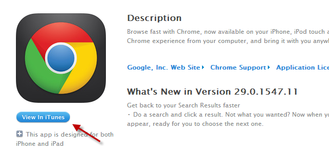 Как заставить Chrome открывать ссылки на iTunes Store в приложении iTunes для настольных компьютеров chrome itunes