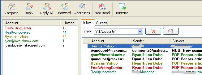 Проверьте все сообщения электронной почты и получите уведомления по электронной почте с помощью POP Peeper (Windows) display12