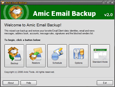 Резервное копирование электронной почты Amic - хорошая вещь в небольшом пакете