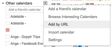 Как получить ваши дни рождения Facebook в Google Calendar без приложений FacebookBirthdays Добавить по URL