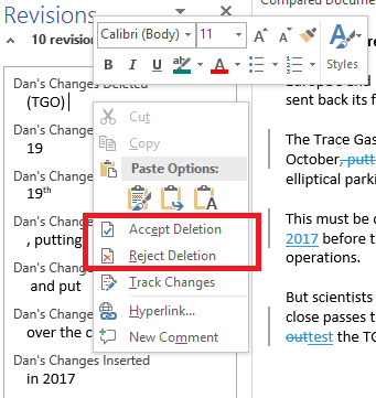 Microsoft Word сравнить документы принять изменения