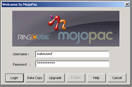 MojoPac - загрузочный экран