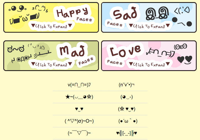 Emojis-Text-Грани-смайлики-Kawaii-Faces