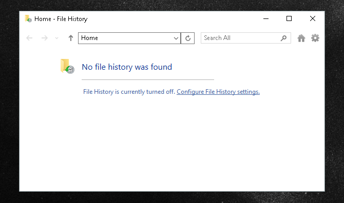 Окно истории файлов Ultimate Windows 10 Руководство по резервному копированию данных