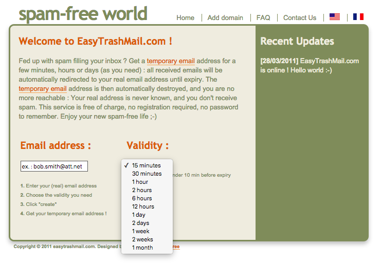 5 онлайн-источников для одноразовых адресов электронной почты easytrashmail