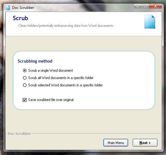 Как очистить метаданные из документов Word [Windows] Опции очистки документа