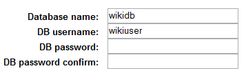 Создание базы данных Wiki