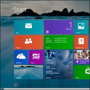 начальный экран Windows 8.1