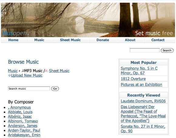 Лучшие 10 сайтов для прослушивания классической музыки MusOpen