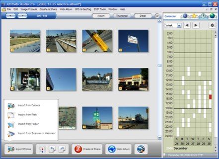 JetPhoto - приложение для управления фотографиями с календарем миниатюр Tons of Great Features