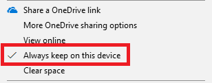Как удалить локальные копии файлов OneDrive, не удаляя их на устройстве